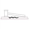 CRY047 - 13 7/8" x 4 1/4" Crystal Gavel on Black Base Thumbnail