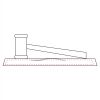 CRY047 - 13 7/8" x 4 1/4" Crystal Gavel on Black Base Thumbnail