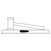 CRY047 - 13 7/8" x 4 1/4" Crystal Gavel on Black Base Thumbnail