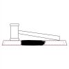 CRY047 - 13 7/8" x 4 1/4" Crystal Gavel on Black Base Thumbnail