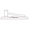 CRY047 - 13 7/8" x 4 1/4" Crystal Gavel on Black Base Thumbnail