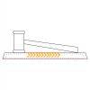 CRY047 - 13 7/8" x 4 1/4" Crystal Gavel on Black Base Thumbnail