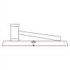 CRY047 - 13 7/8" x 4 1/4" Crystal Gavel on Black Base Thumbnail