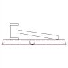 CRY047 - 13 7/8" x 4 1/4" Crystal Gavel on Black Base Thumbnail