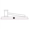 CRY047 - 13 7/8" x 4 1/4" Crystal Gavel on Black Base Thumbnail