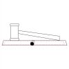 CRY047 - 13 7/8" x 4 1/4" Crystal Gavel on Black Base Thumbnail