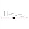 CRY047 - 13 7/8" x 4 1/4" Crystal Gavel on Black Base Thumbnail