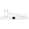 CRY047 - 13 7/8" x 4 1/4" Crystal Gavel on Black Base Thumbnail