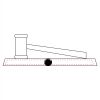 CRY047 - 13 7/8" x 4 1/4" Crystal Gavel on Black Base Thumbnail