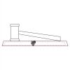 CRY047 - 13 7/8" x 4 1/4" Crystal Gavel on Black Base Thumbnail