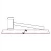 CRY047 - 13 7/8" x 4 1/4" Crystal Gavel on Black Base Thumbnail
