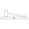 CRY047 - 13 7/8" x 4 1/4" Crystal Gavel on Black Base Thumbnail