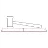 CRY047 - 13 7/8" x 4 1/4" Crystal Gavel on Black Base Thumbnail
