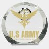 [CRY169] 4.5" Round Crystal Clock Thumbnail