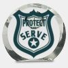 [CRY169] 4.5" Round Crystal Clock Thumbnail