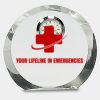 [CRY169] 4.5" Round Crystal Clock Thumbnail