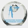 [CRY169] 4.5" Round Crystal Clock Thumbnail