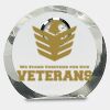[CRY169] 4.5" Round Crystal Clock Thumbnail