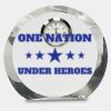 [CRY169] 4.5" Round Crystal Clock Thumbnail