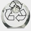 [CRY169] 4.5" Round Crystal Clock Thumbnail