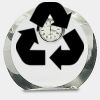 [CRY169] 4.5" Round Crystal Clock Thumbnail