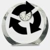 [CRY169] 4.5" Round Crystal Clock Thumbnail