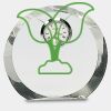 [CRY169] 4.5" Round Crystal Clock Thumbnail