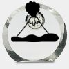[CRY169] 4.5" Round Crystal Clock Thumbnail