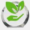 [CRY169] 4.5" Round Crystal Clock Thumbnail