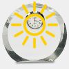 [CRY169] 4.5" Round Crystal Clock Thumbnail