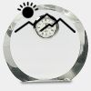 [CRY169] 4.5" Round Crystal Clock Thumbnail