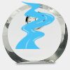 [CRY169] 4.5" Round Crystal Clock Thumbnail