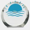 [CRY169] 4.5" Round Crystal Clock Thumbnail
