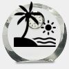 [CRY169] 4.5" Round Crystal Clock Thumbnail