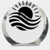 [CRY169] 4.5" Round Crystal Clock Thumbnail