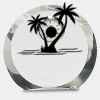 [CRY169] 4.5" Round Crystal Clock Thumbnail