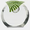 [CRY169] 4.5" Round Crystal Clock Thumbnail