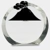[CRY169] 4.5" Round Crystal Clock Thumbnail