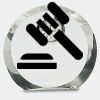 [CRY169] 4.5" Round Crystal Clock Thumbnail
