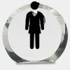 [CRY169] 4.5" Round Crystal Clock Thumbnail