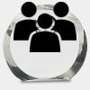 [CRY169] 4.5" Round Crystal Clock Thumbnail