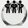 [CRY169] 4.5" Round Crystal Clock Thumbnail