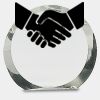 [CRY169] 4.5" Round Crystal Clock Thumbnail