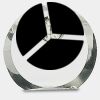 [CRY169] 4.5" Round Crystal Clock Thumbnail