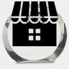 [CRY169] 4.5" Round Crystal Clock Thumbnail