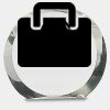 [CRY169] 4.5" Round Crystal Clock Thumbnail