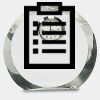 [CRY169] 4.5" Round Crystal Clock Thumbnail