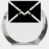 [CRY169] 4.5" Round Crystal Clock Thumbnail