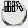 [CRY169] 4.5" Round Crystal Clock Thumbnail