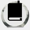 [CRY169] 4.5" Round Crystal Clock Thumbnail